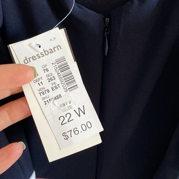 🆕 Dressbarn High Low Sleeveless Dress, Size 22w - Picture 5 of 6